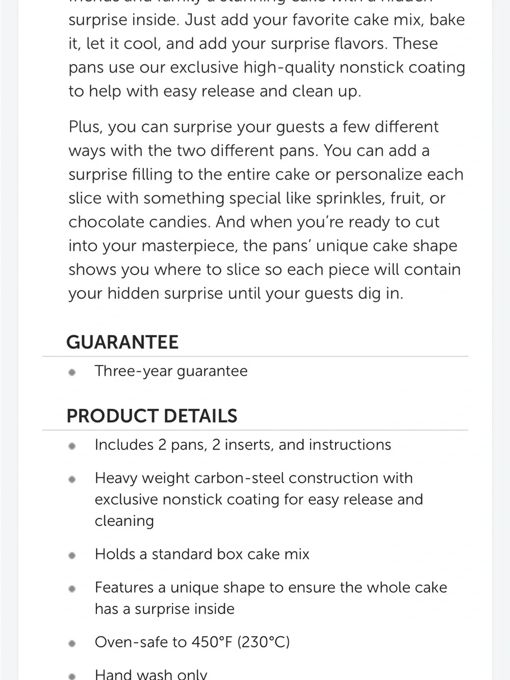 Pampered Chef Teal and Silver Secret Center Cake Pan